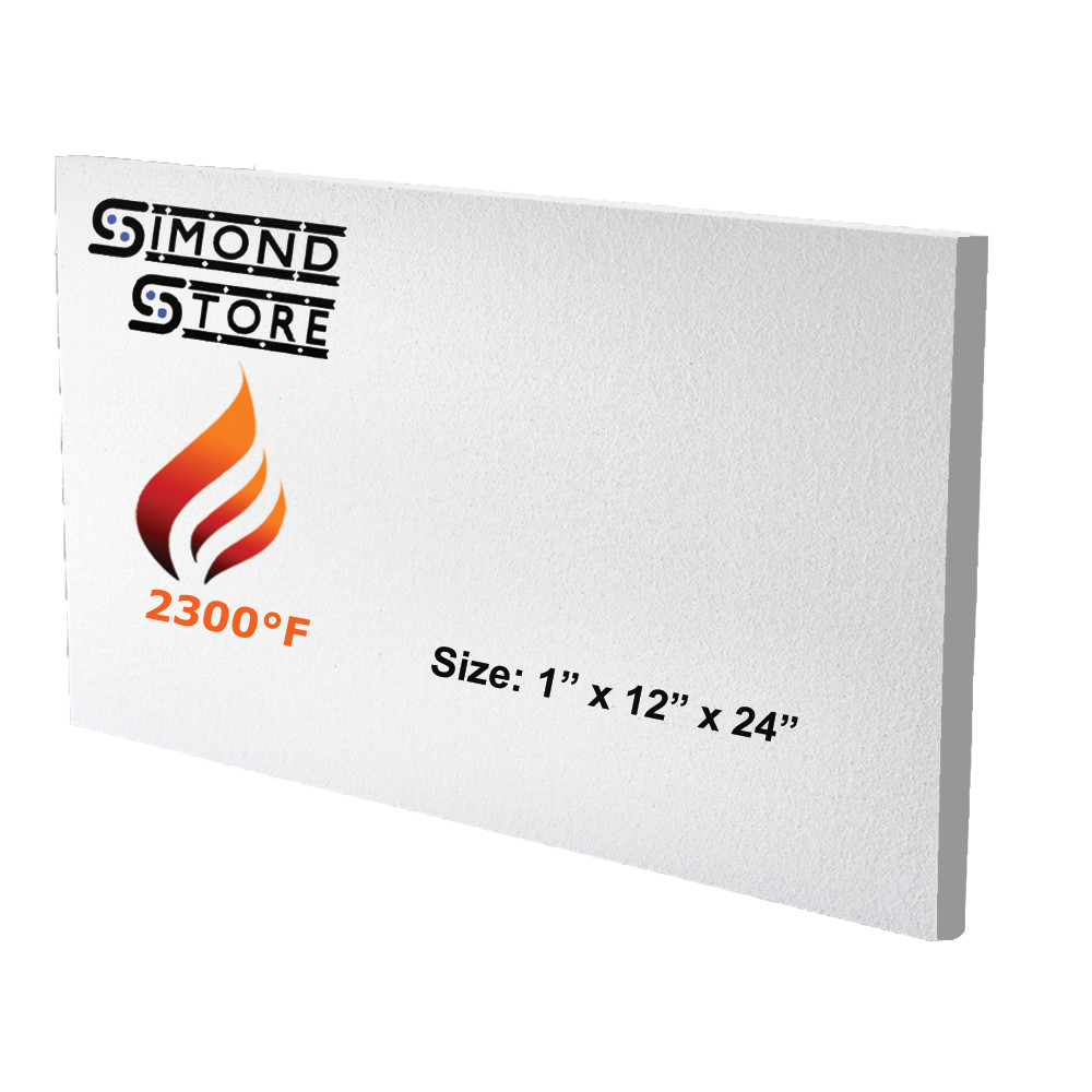Ceramic Fiber Insulation Board (2300F) (1″ X 12″ X 24″) Thermal Insulation
