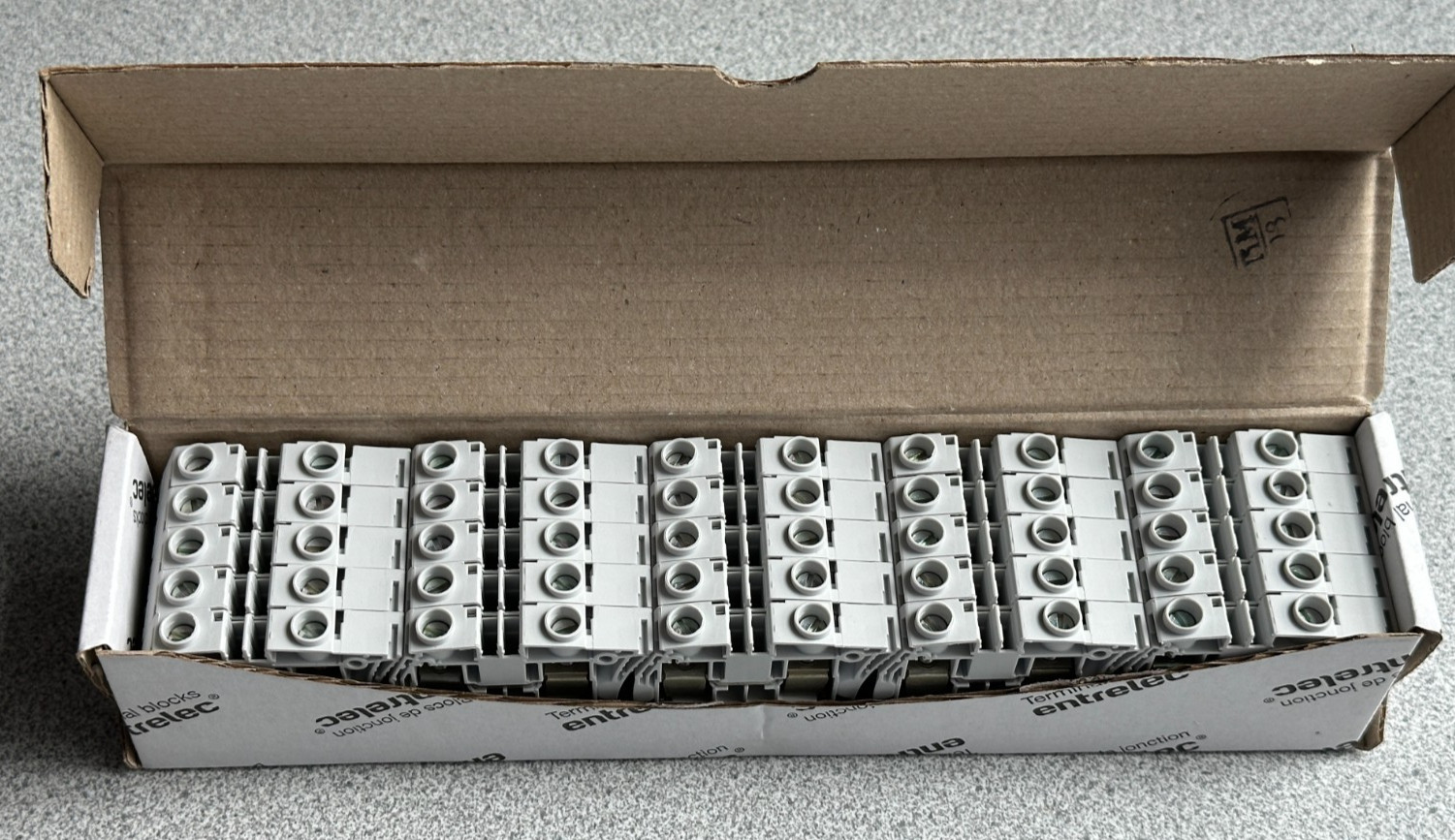 NEW 25 Pk Entrelec 1SNK510010R0000 ABB ZS16 Feed-Thru Terminal Block Screw In