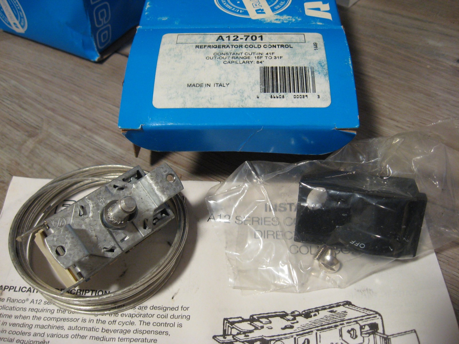 Ranco Refrigerator Cold Control A12-701 Commercial Defrost Controller