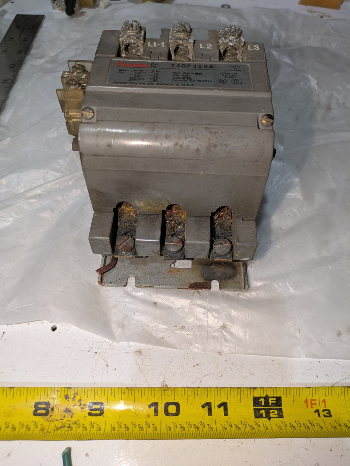 FURNAS ELECTRIC 14GP32AA SERIES A 200-575V 60AMPS 75D73070 50-60HZ
