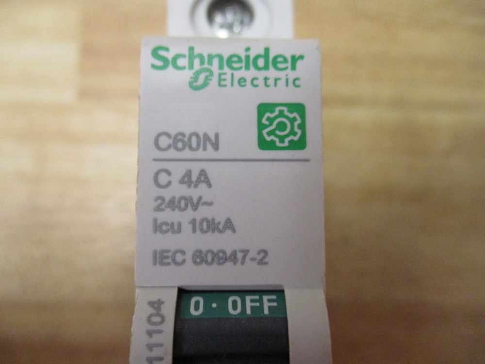 Schneider Electric C60N C 4A 4 AMP Mini Circuit Breaker M9F1104