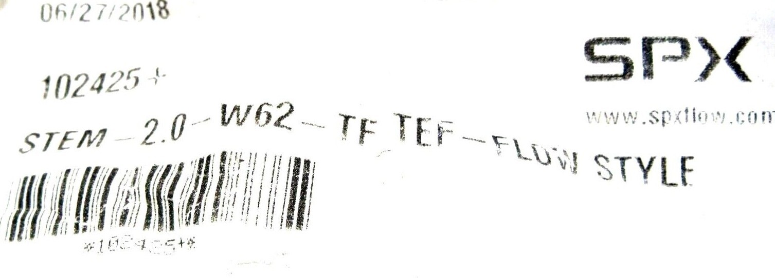 NEW SPX 102425+ STEM-2.0-W62-TF-TEF FLOW STYLE INSERT STEM20W62TFTEF