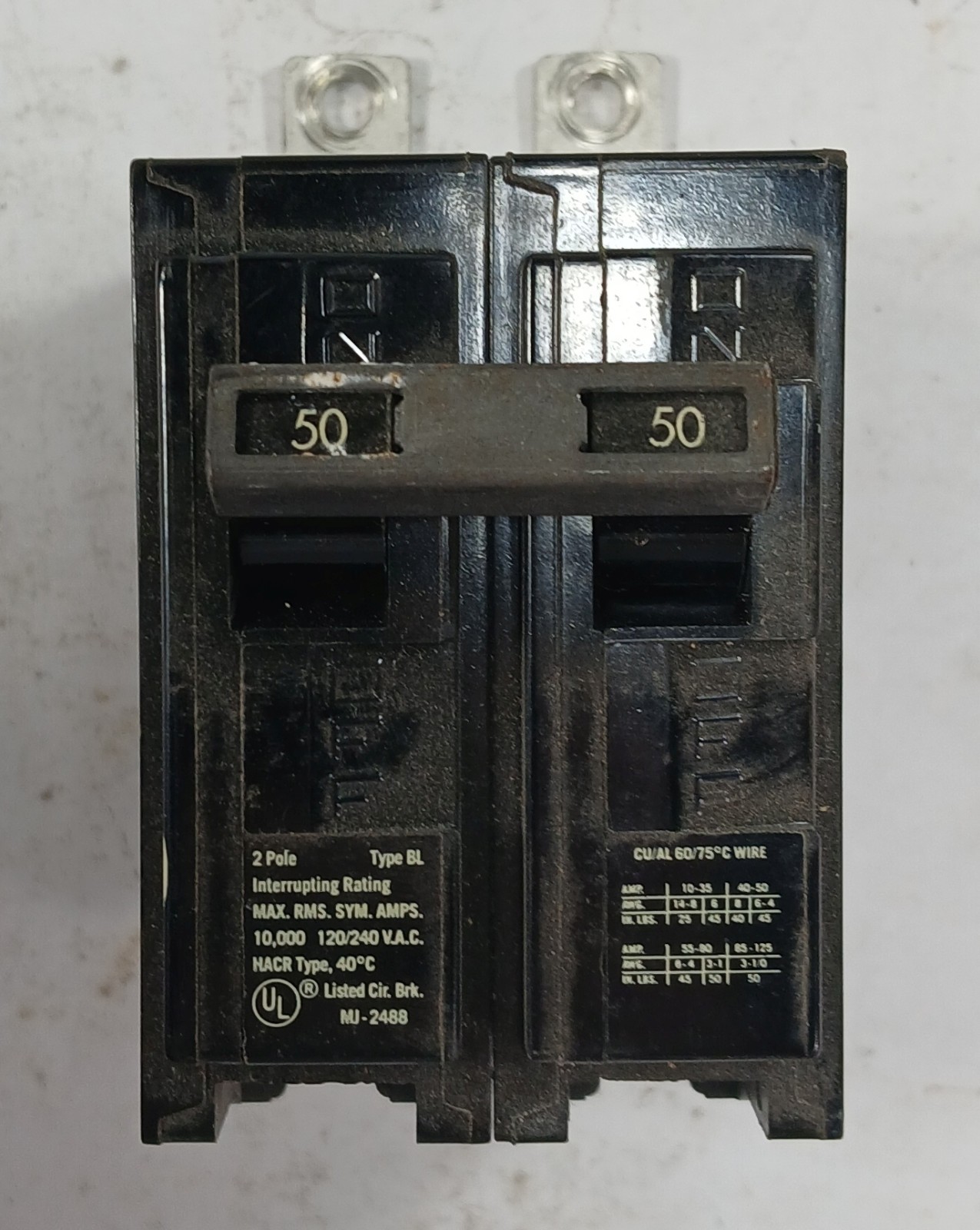 1 NEW ITE 50AMP TYPE BL 2 POLE CIRCUIT BREAKER NNB ***MAKE OFFER***