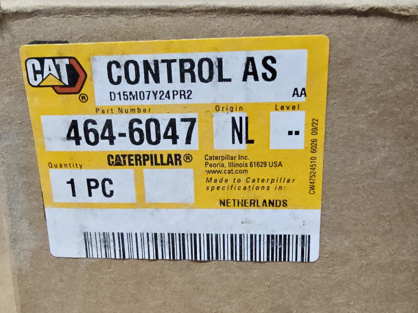 SURPLUS NEW 2024 Caterpillar 464-6047 Control Assembly – Heavy Machinery