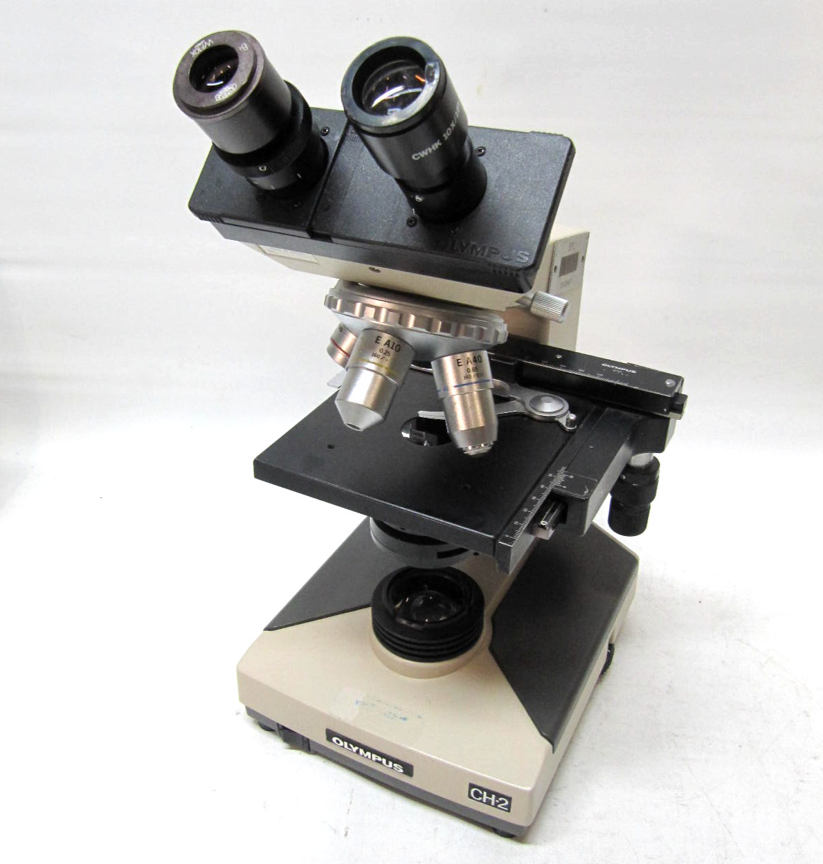 Olympus CH-2 Binocular Microscope Mechanical Stage CHT