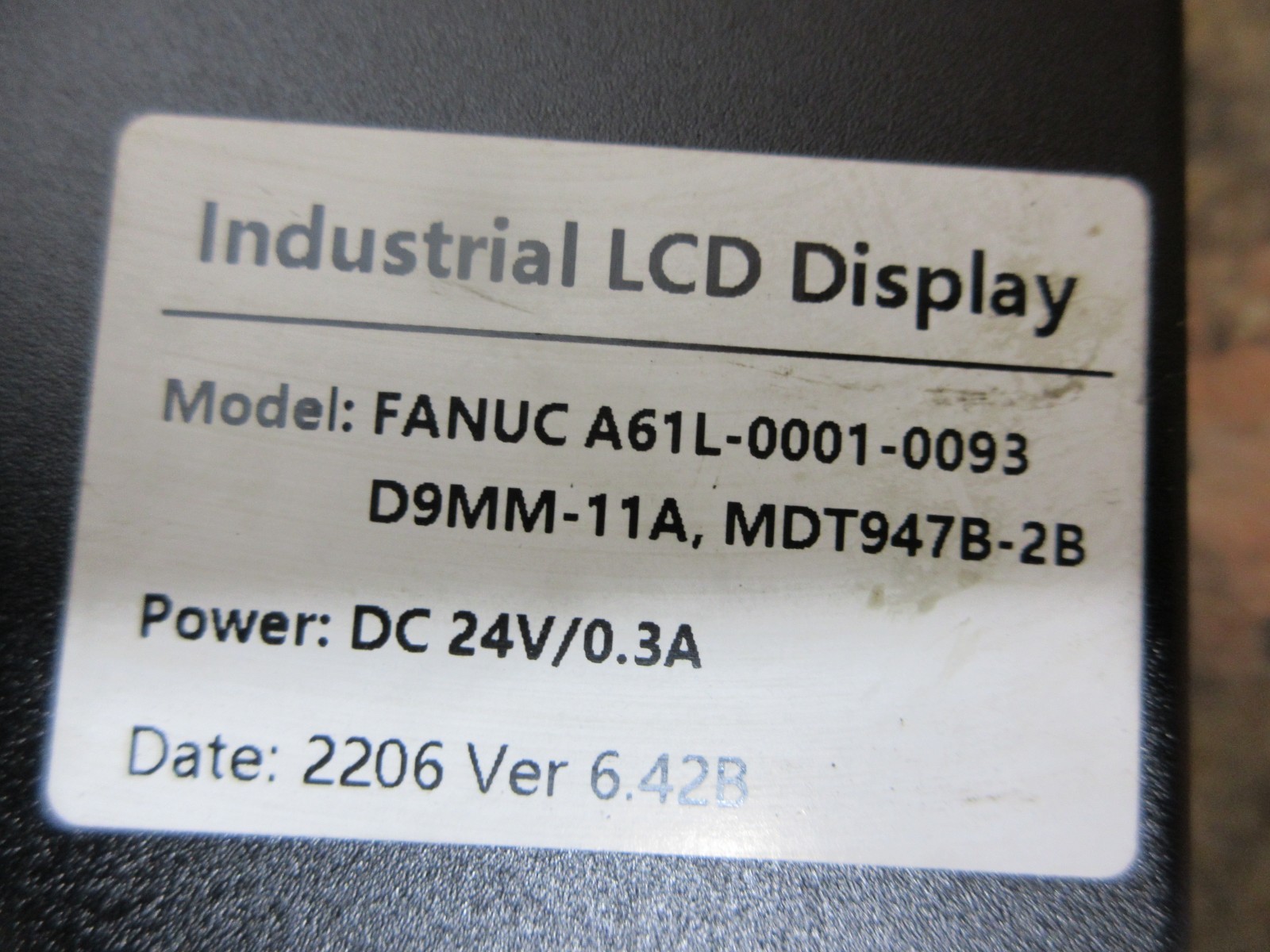 MORI SEIKI CL-25A A02B-0120-C111 MSC-518 A61L-0001-0093 MTD947B-2B D9MM-11A LCD
