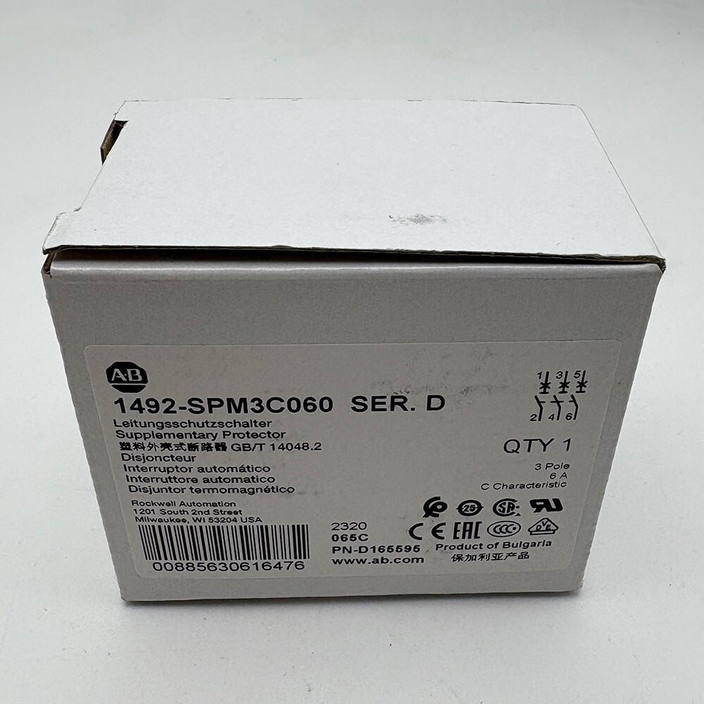 1492-SPM3C060 MCB Supplementary Protector 6A New Original in Stock 1492SPM3C060