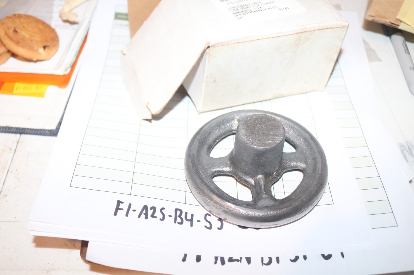 NOS Carr Lane handwheel CL4HWFS 4 inch cast iron 5340-00-622-5049