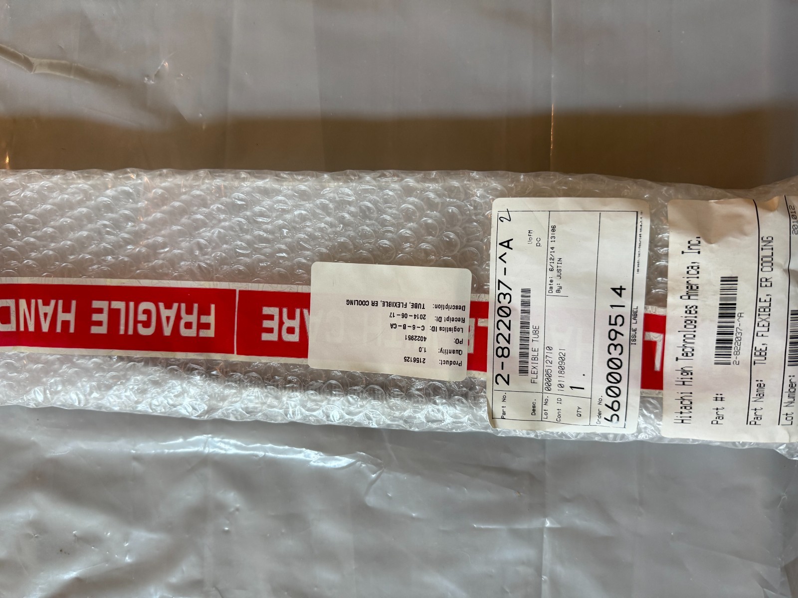 Hitachi 2-822-037-A Flexible Cooling Tube