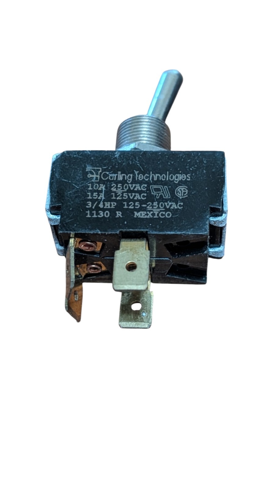 Carling Technologies 1130-R Toggle Switch 1130 10A 250VAC 15A 125VAC V