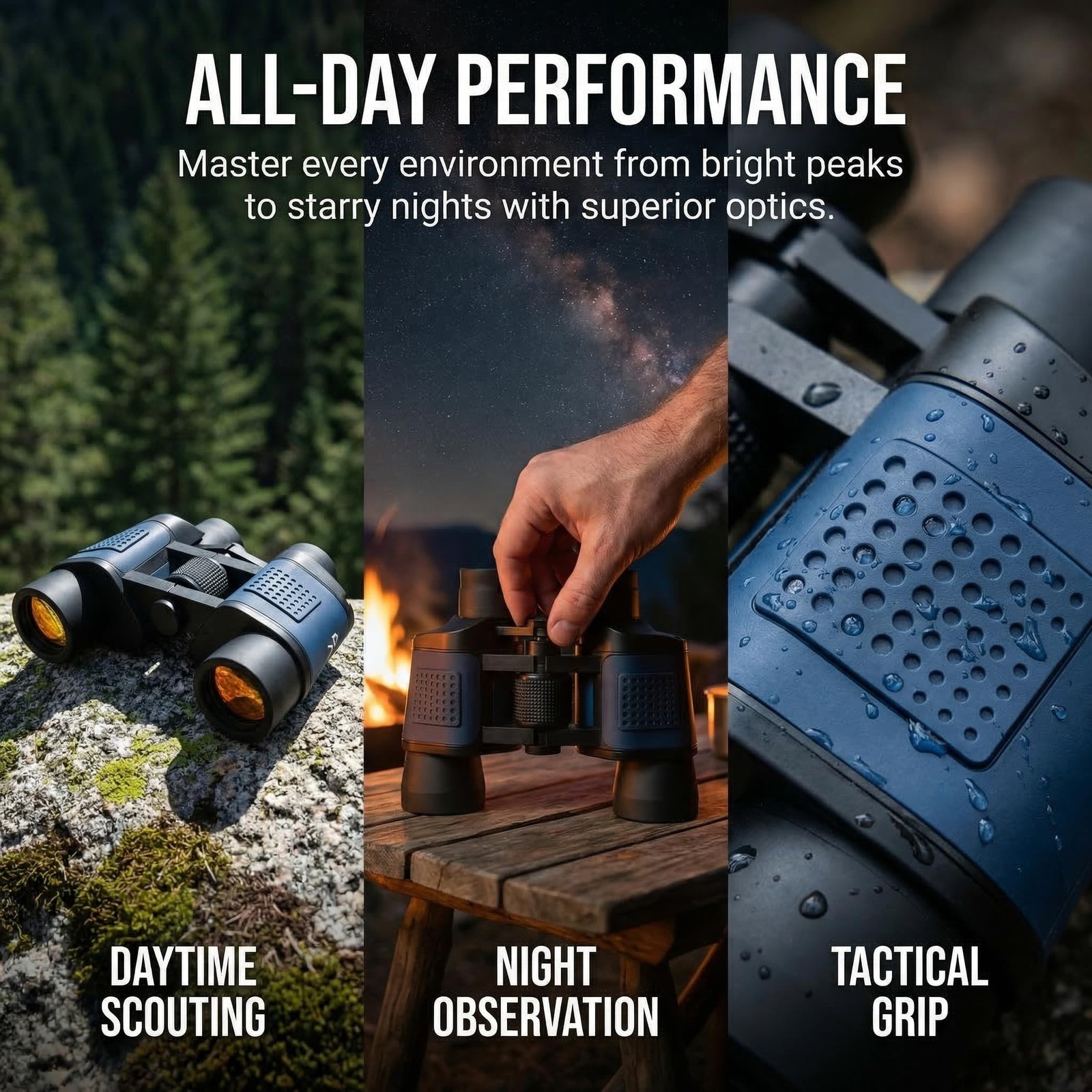 Adult Night Vision Binoculars 60×60 1000M Professional Waterproof High-Power …