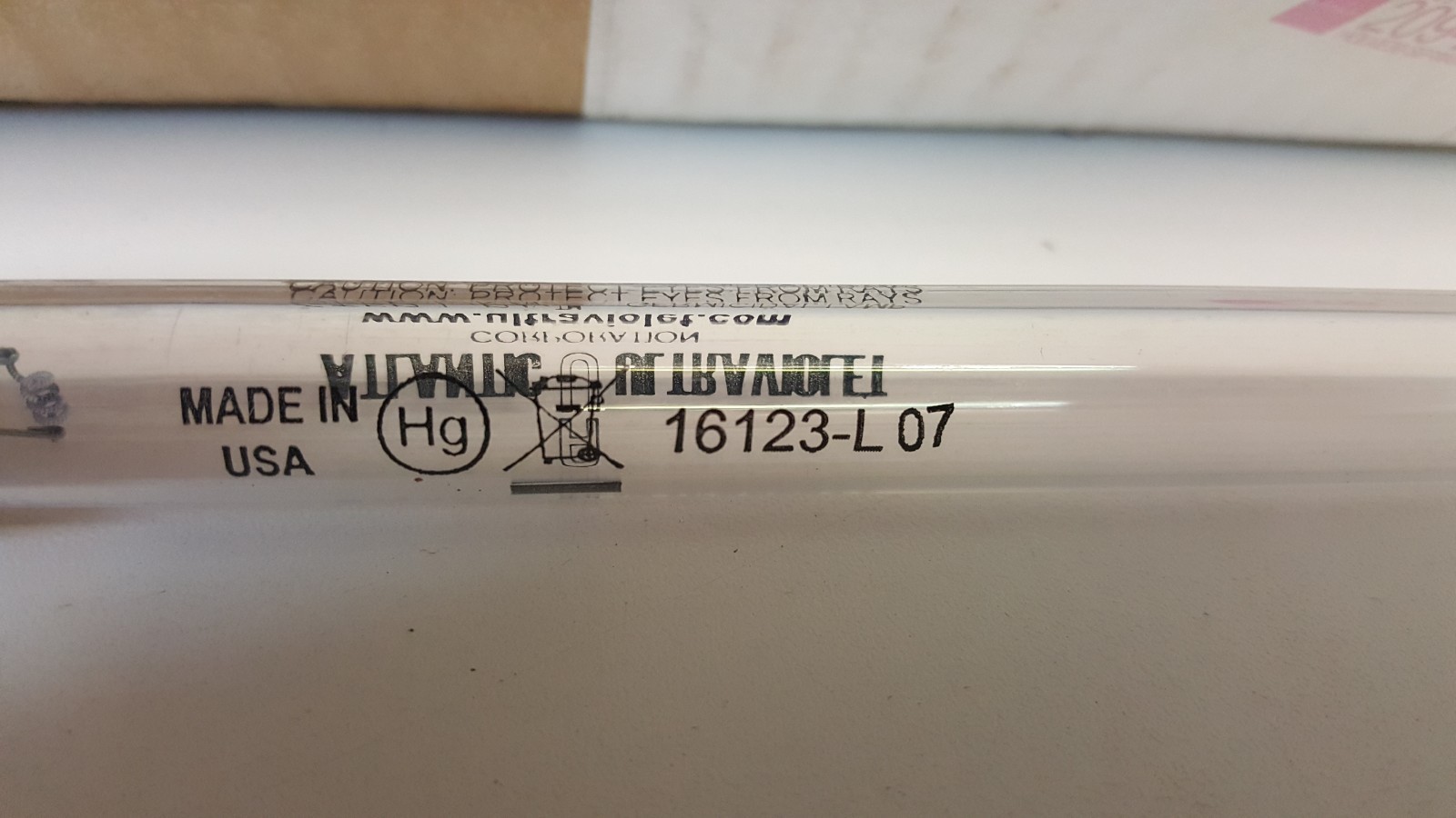 NOS! ATLANTIC ULTRAVIOLET STER-L-RAY GERMICIDAL REPLACEMENT BULB 16123-L07