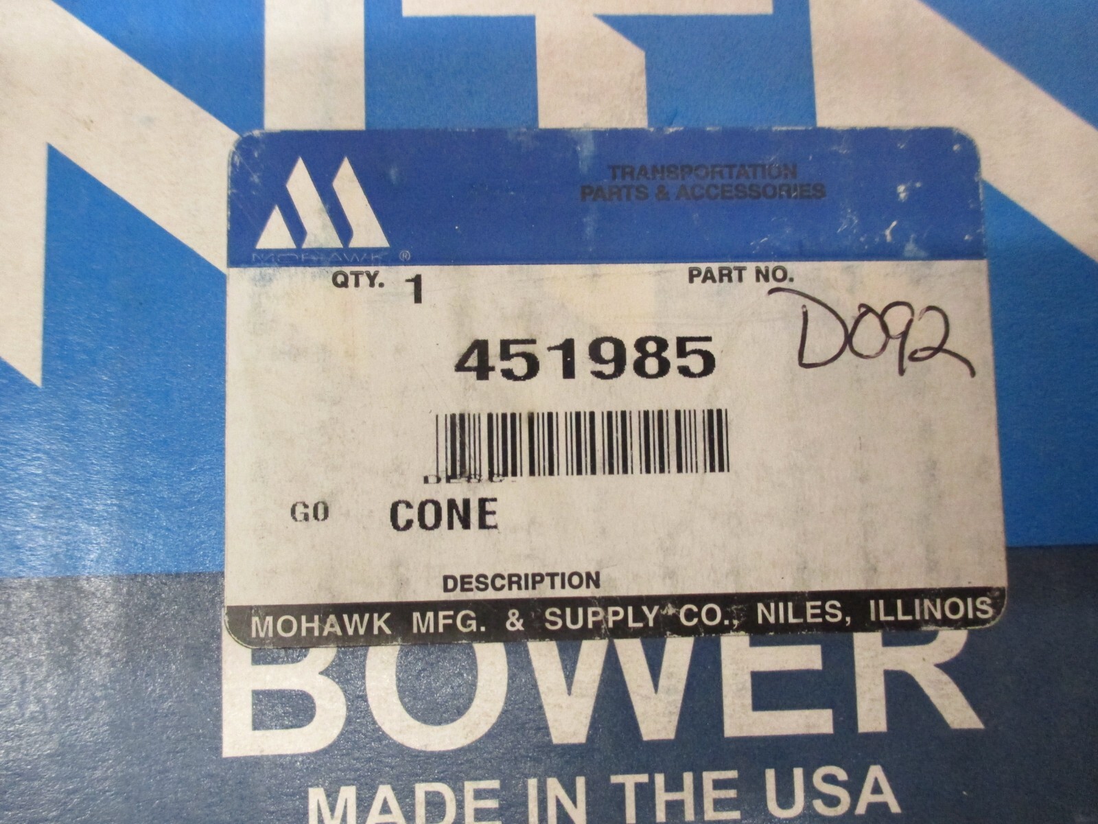 NTN BOWER H715341PW3 BEARING CONE MOHAWK 451985 NEW