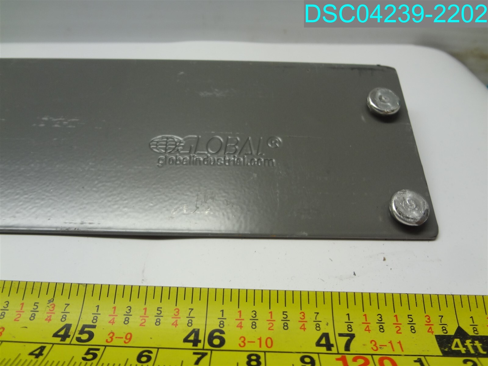 QTY=8: Global 47″ x 2-5/8″ X 1″ Gray Shelf Brackets
