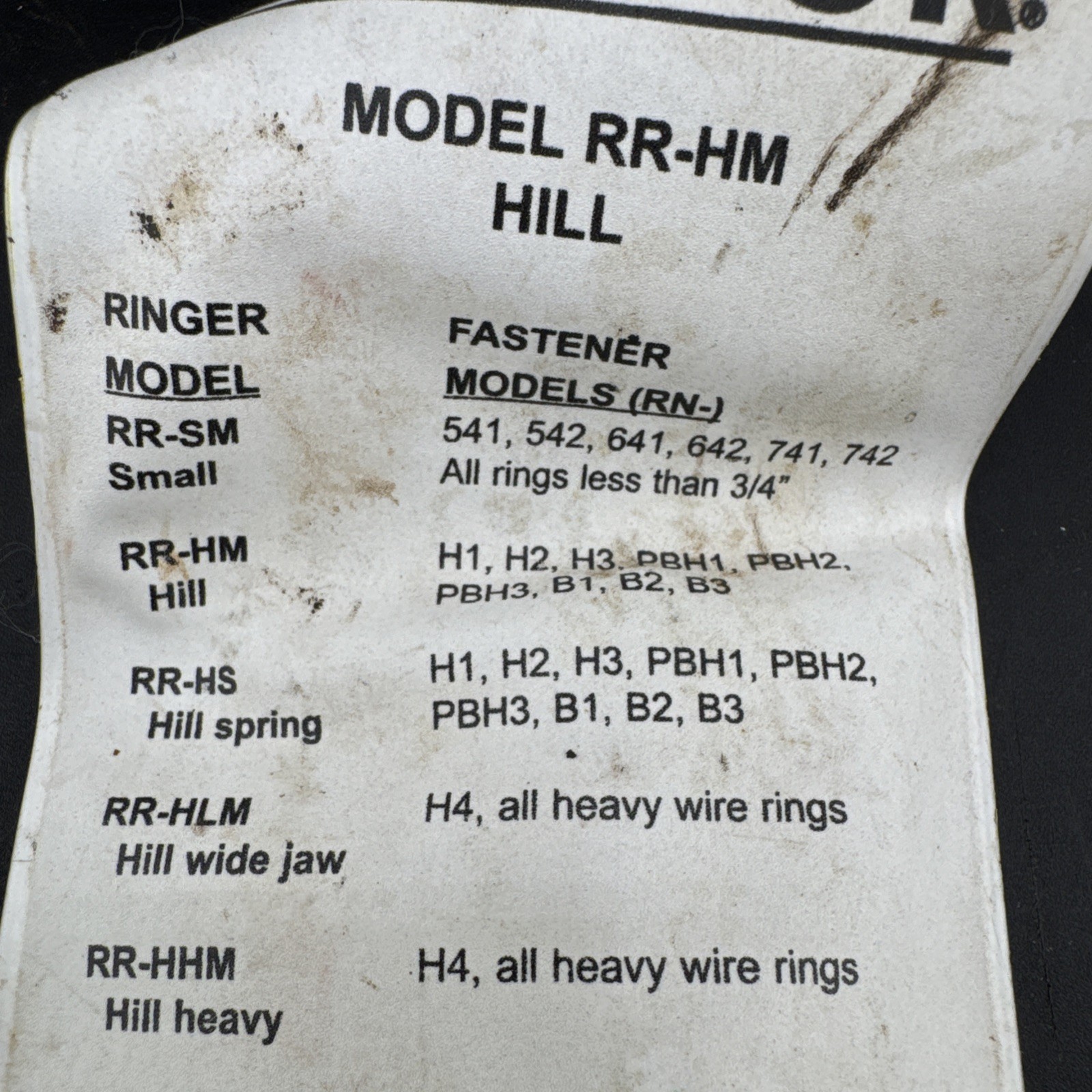 SEYMOUR Ringer Pliers Model: RR-HM HILL