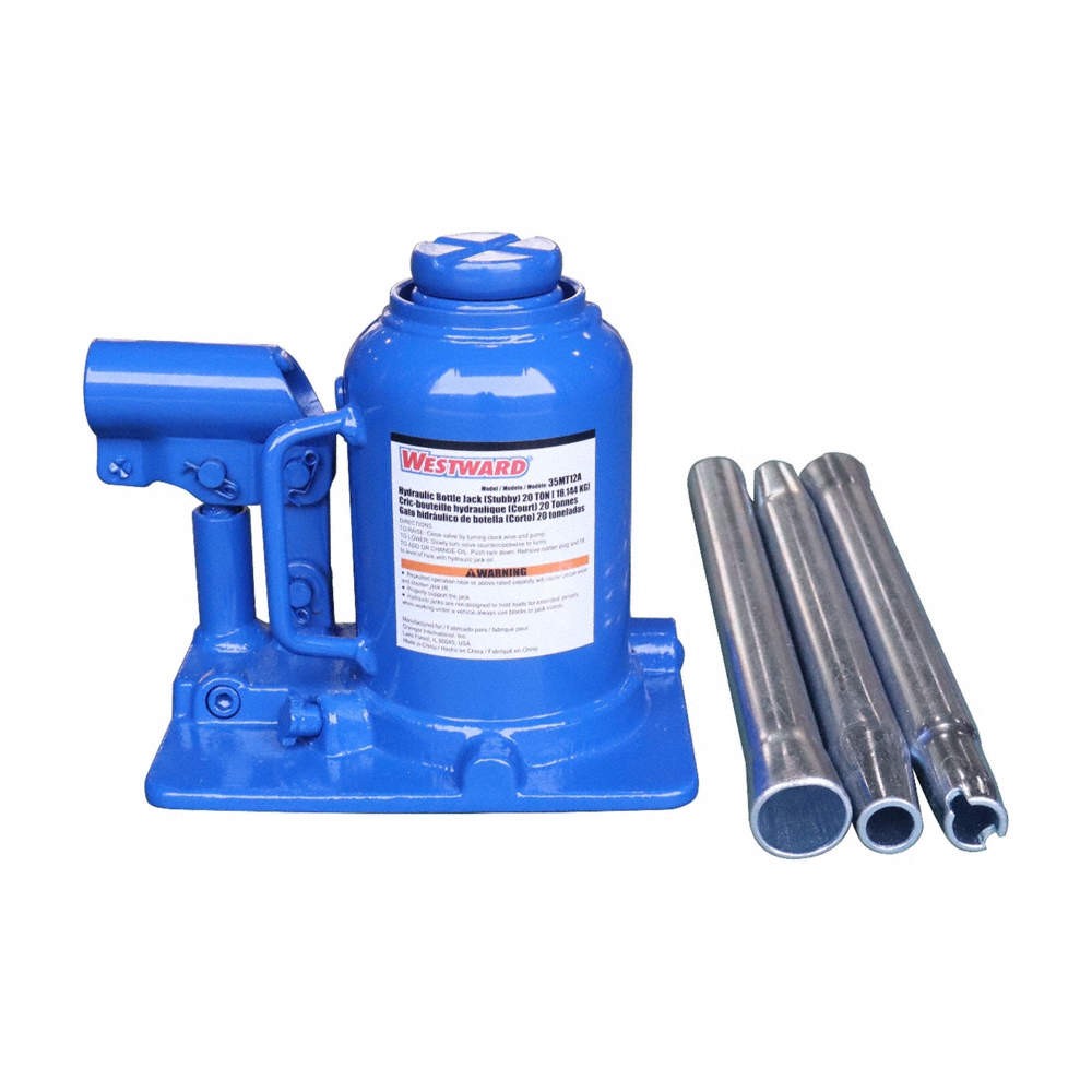 WESTWARD 35MT12 Bottle Jack,20 Tons,7-1/8in.L 35MT12