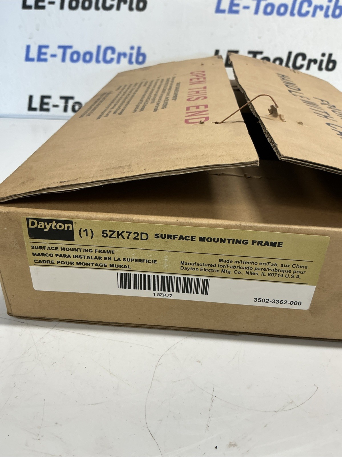 Dayton 5ZK72D SURFACE MOUNTING FRAME AC-491