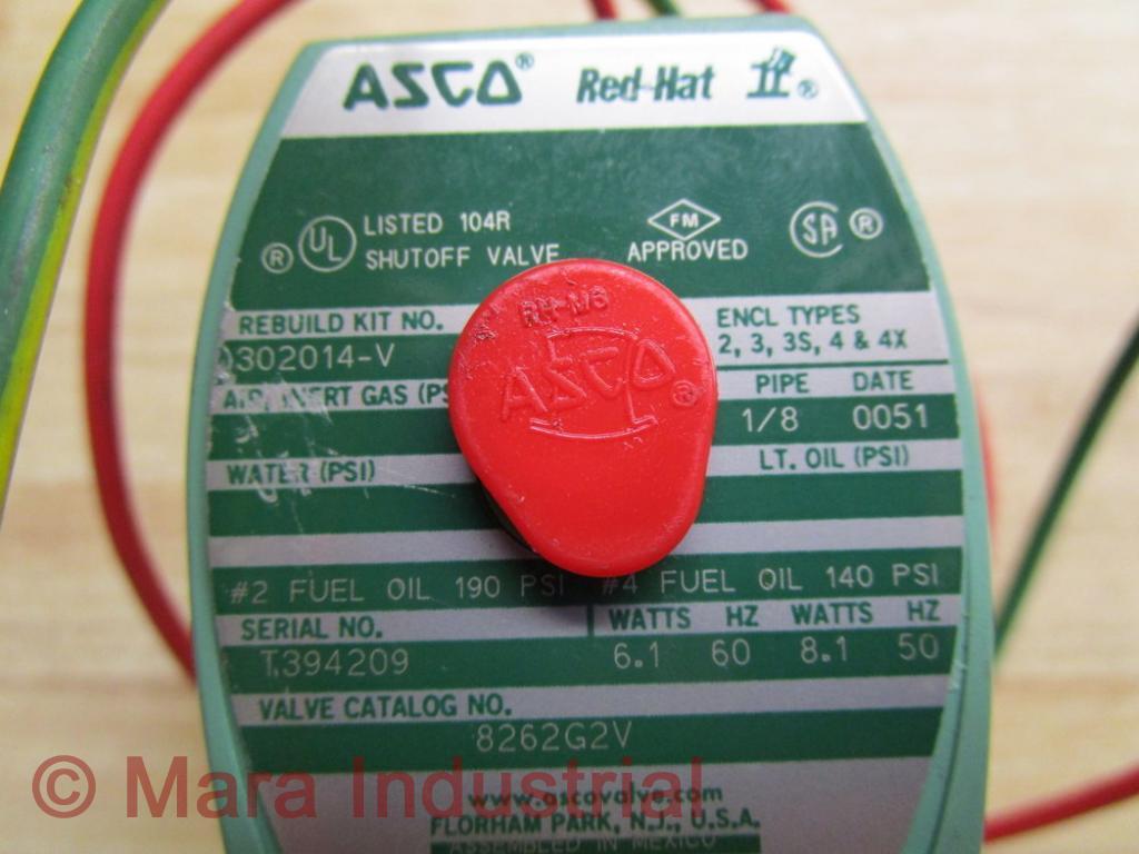 Asco 8262G2V Solenoid Valve 120V