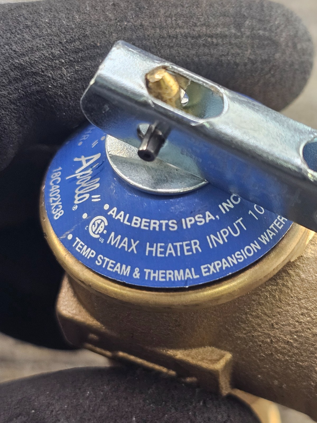 Apollo 18C402X38 3/4 in. Male x FNPT Bronze Relief Valve 150PSI