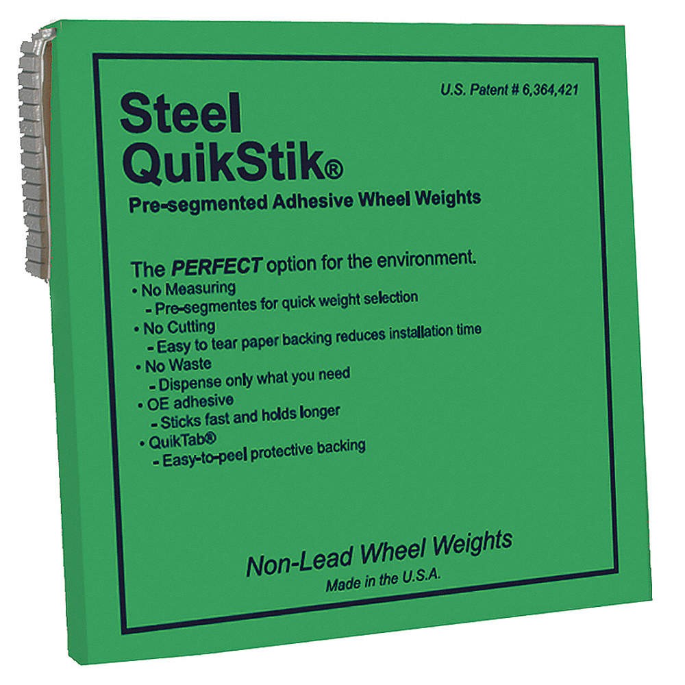 PERFECT EQUIPMENT SSG7500N Wheel Weight,Steel Adhesive,5 g.,1500 Pc 33Y012