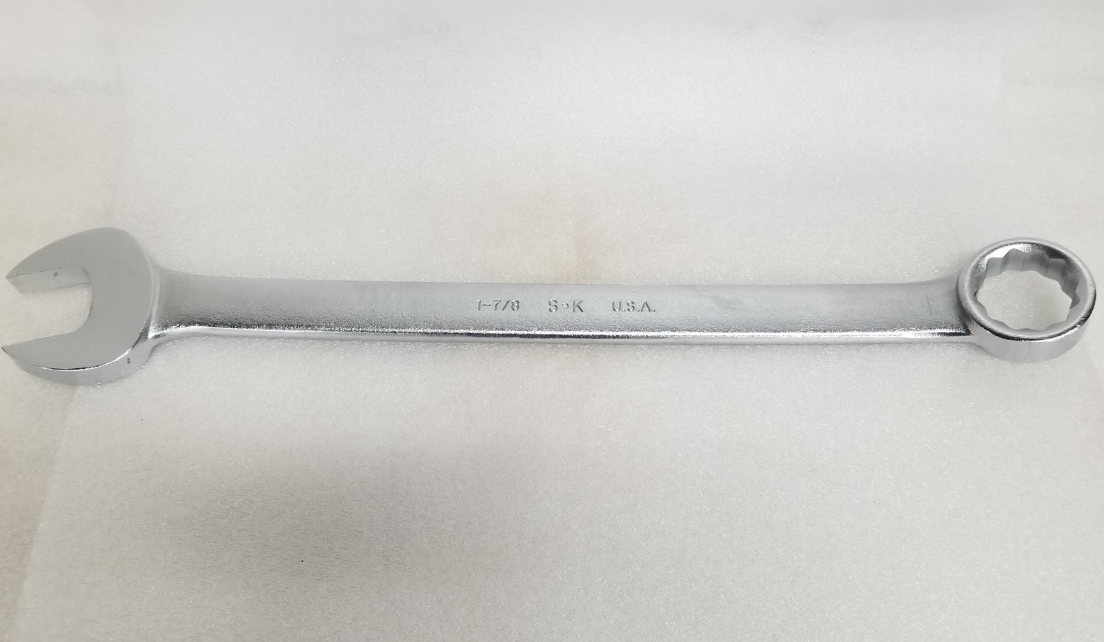 S-K Tools C60 Combination Wrench 1-7/8″ SurGrip 12-Point 25.5″-OAL Made in USA