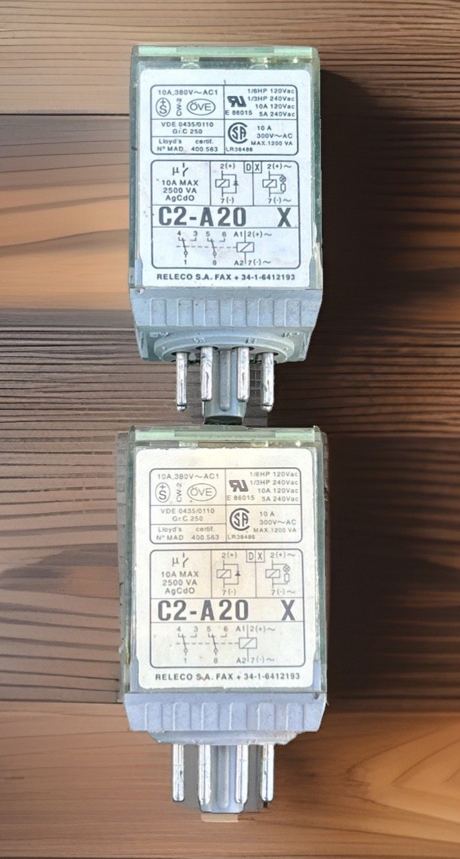 Lot of 2 Turck C2-A20X Relay 10A 380V AC1 120/240VAC 47553LR Industrial