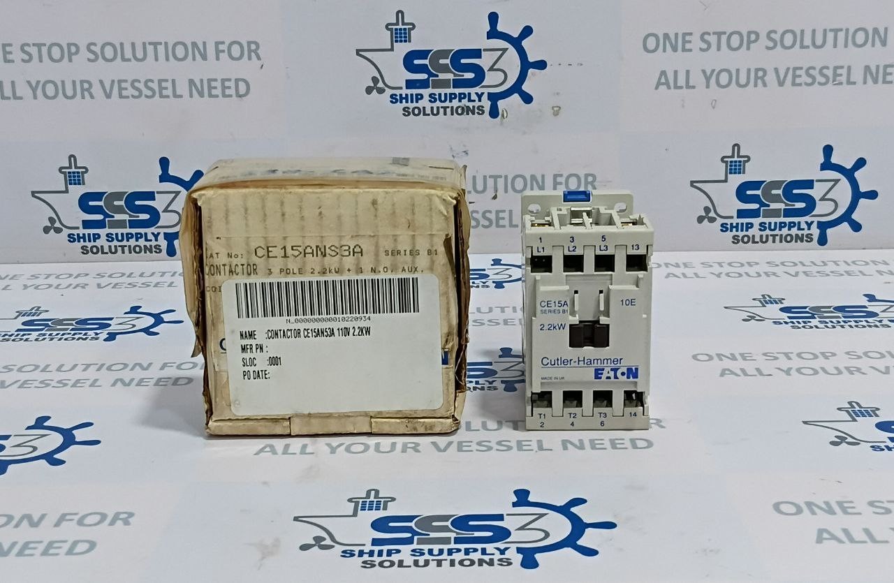 Eaton / Cutler-Hammer CE15ANS3 3-Pole Contactor Coil Voltage 110V 50Hz 120V 60Hz