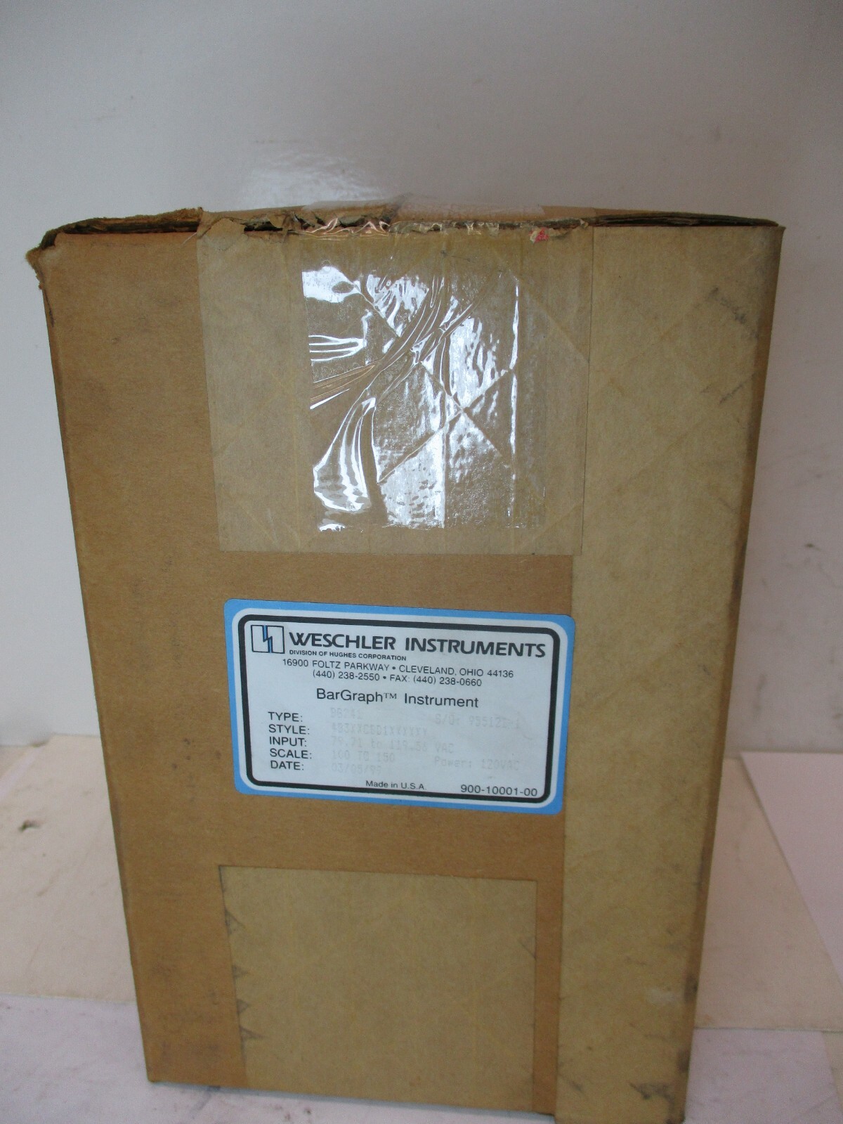 New open-box Weschler Bar Graph Meter B6241 4B3XXCBD1XXXXXX A1349AES