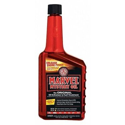 Marvel Mystery Oil MM12R 16 Oz. Oil Additive Bottle Red Clear, Liquid