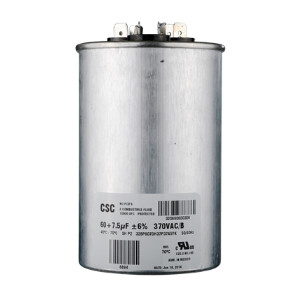York S1-024-25043-700 | Capacitor Run Dual 60/7.5 MFD 440 Volt Round 12295