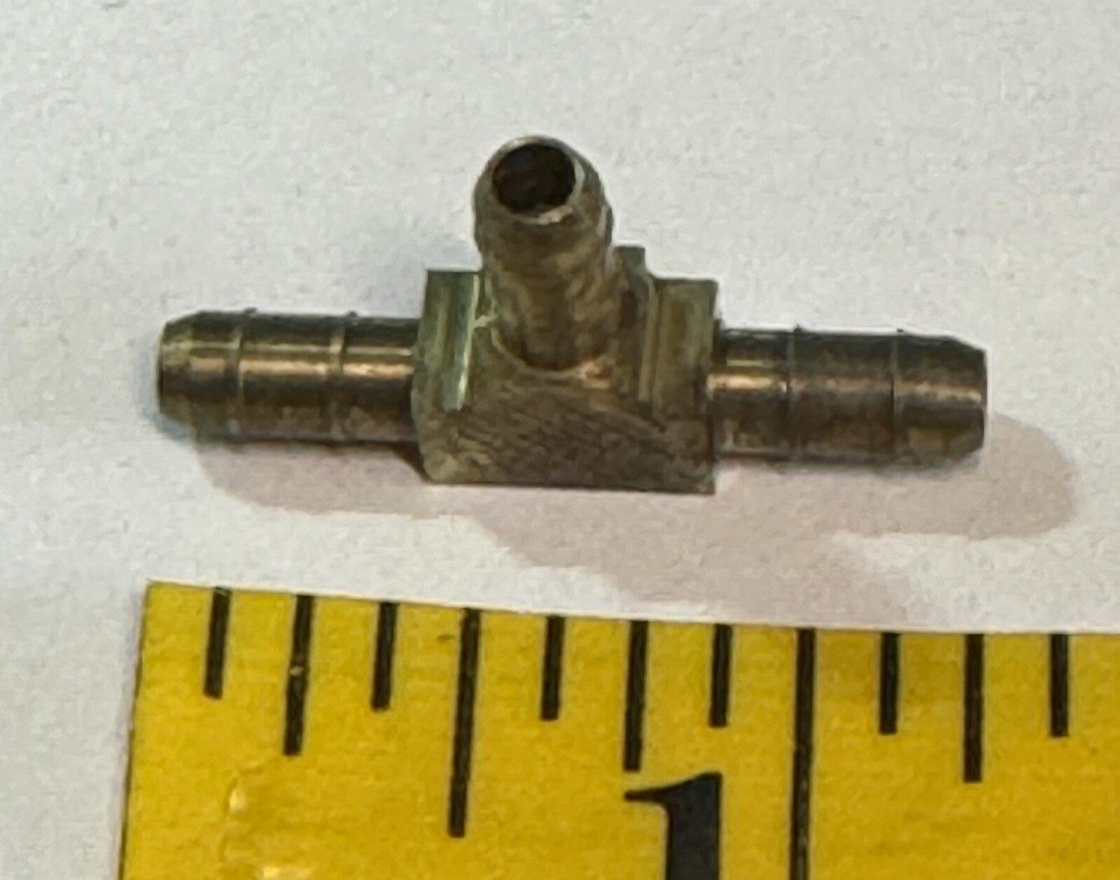 5 pack New Parker X224-4 Brass Union Tee ( .203″ over barb ) ,
