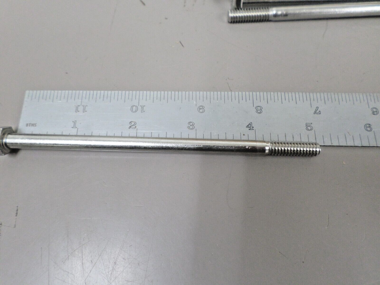 Lot of 10 – 1/4-20 x 5 Stainless Steel Coarse Hex Bolt F593C THE