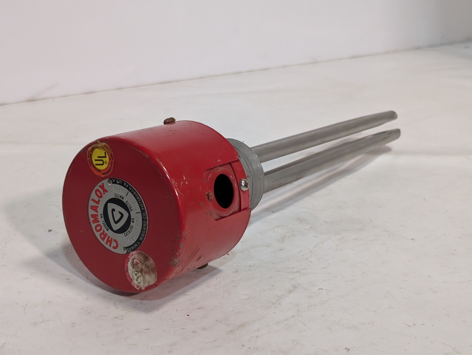 (2) Edwin L. Wiegand Co. Chromalox MTS Immersion Heater Units, 230A, 480V, 3000W