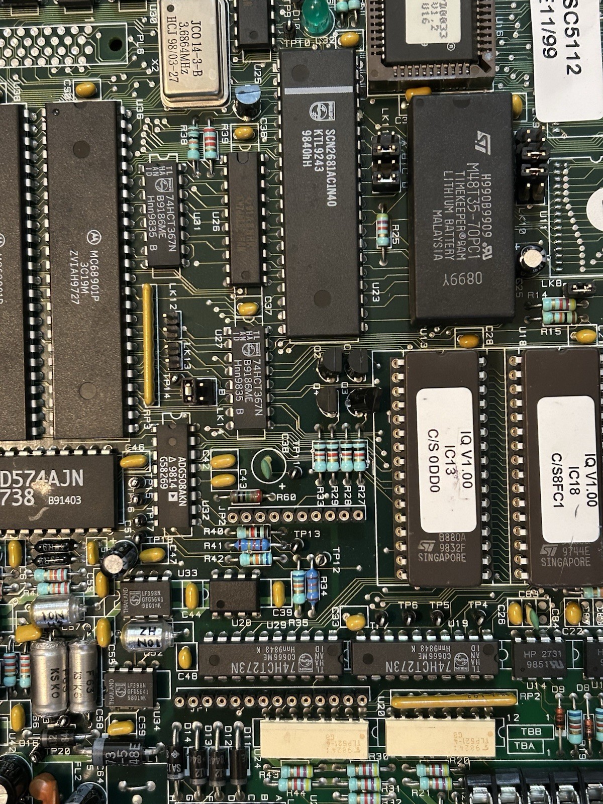 LOMA ENGINEERING 68EC020 MICRO CONTROL BOARD 416170 ISSE