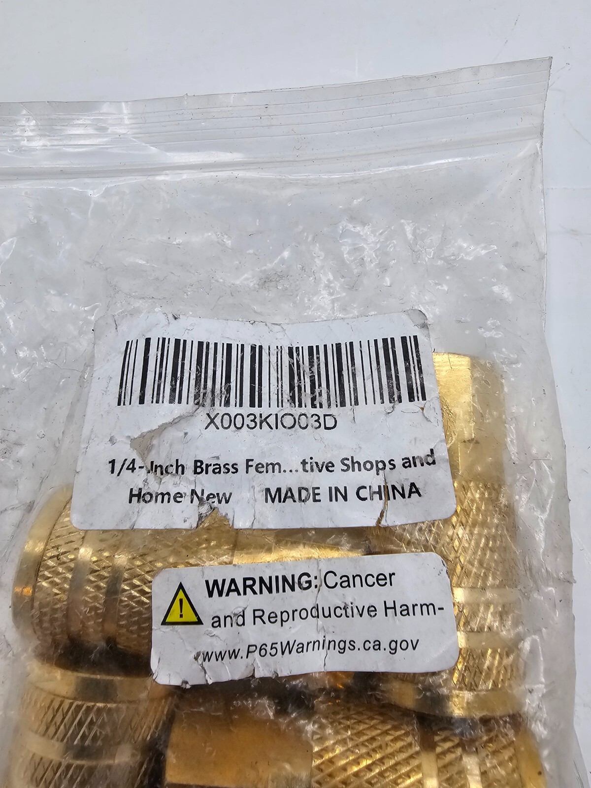 (QTY 5) 1/4-Inch Brass Female Industrial Coupler 1/4 Inch Air Hose