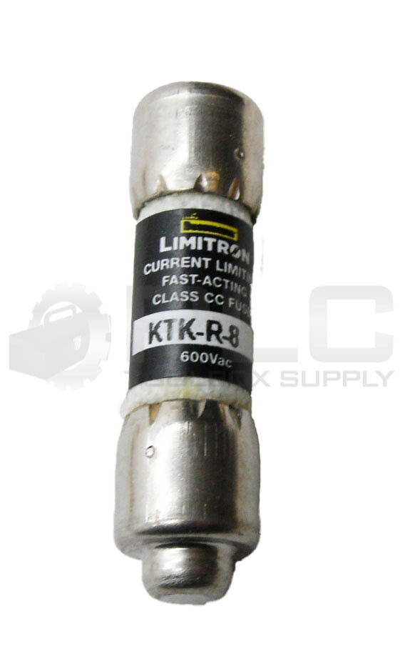 NEW BOX OF 10 BUSSMANN KTK-R-8 FAST ACTING FUSE 8A 600VAC