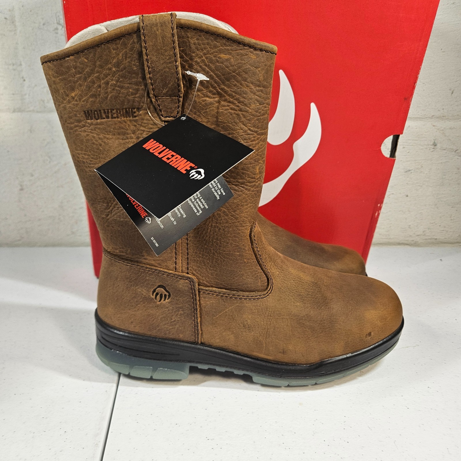 Wolverine Men’s Steel Toe W03258 DuraShocks Wellington Stone 8 EW New