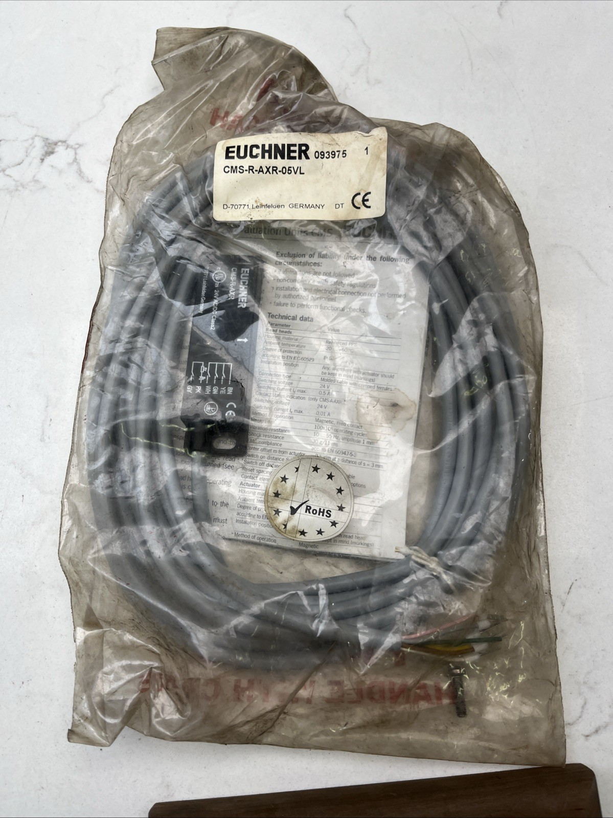 Euchner CMS-R-AXR-05VL 24V AC/DC Class 2