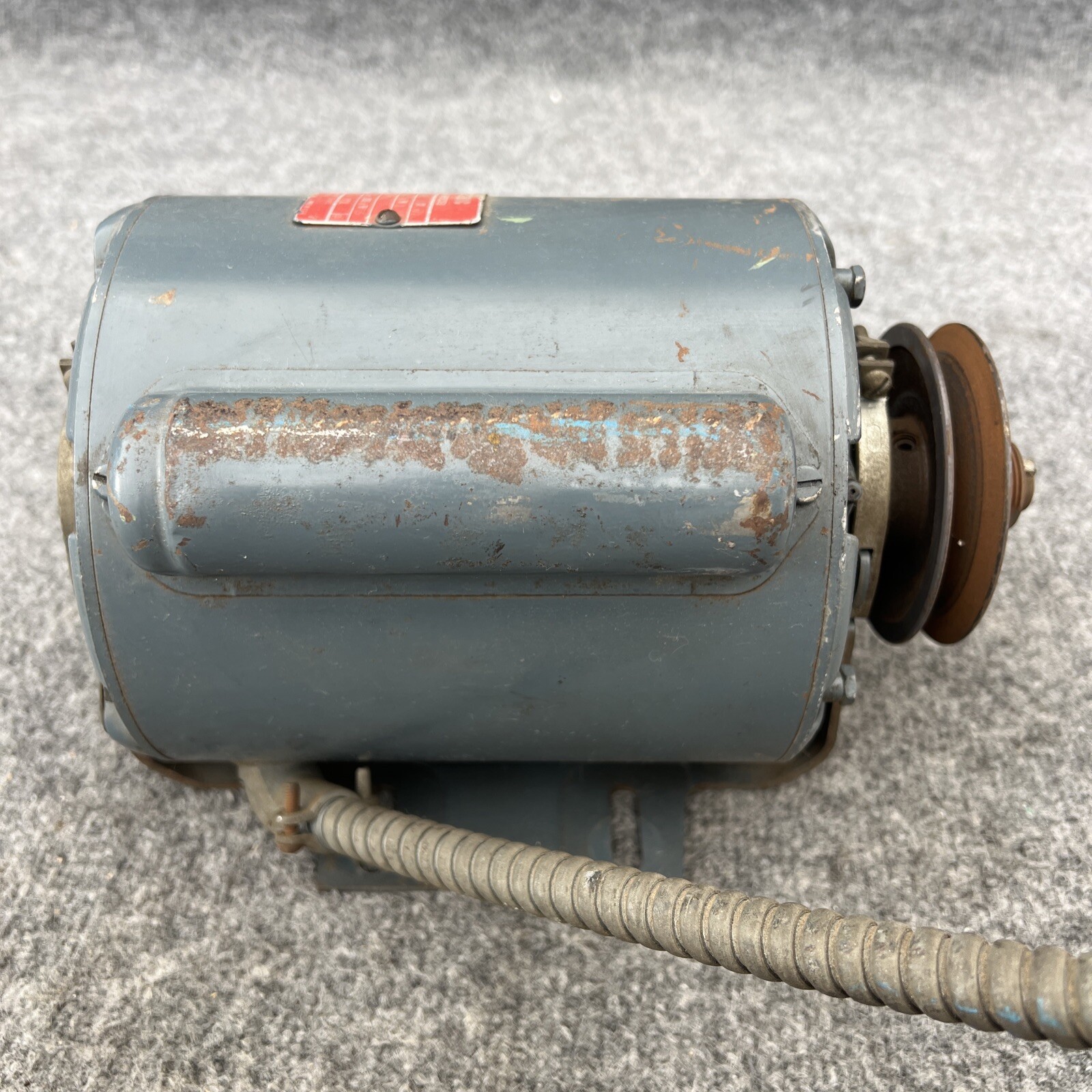 GE 5KC43MG389FX 1/2hp 1725rpm 115/208/230V 1 Pase AC Motor Used