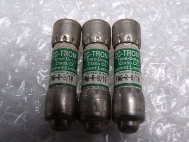 CC-TRON FNQ-R-8/10 FUSE LOT OF 3 NSNP
