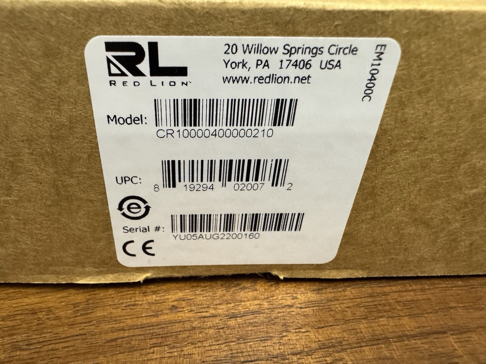 New OEM Sealed Bag Red Lion 4.3″ HMI CR10000400000210 CR1000 Series USA NextDay