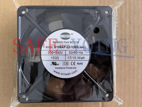 ONE SINWAN S109AP-22-1(MS) Cabinet Fan 220V 17W 120*38mm 2pin compatiable