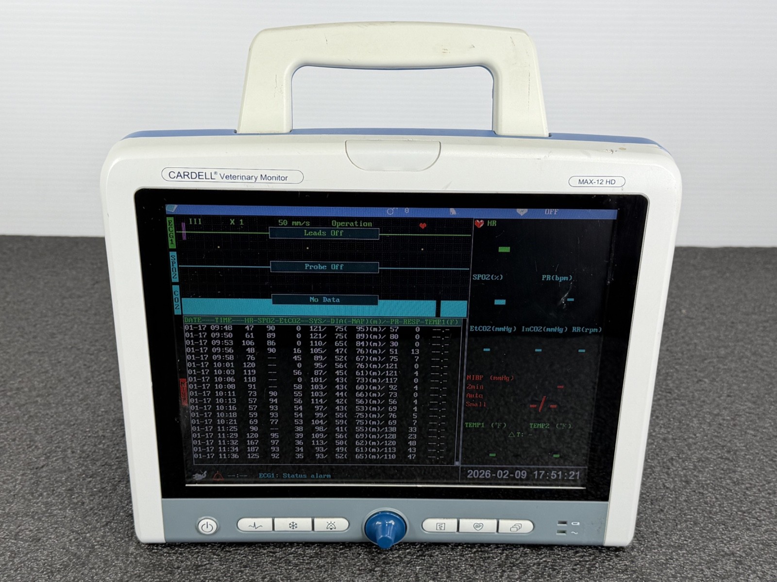 Midmark Cardell MAX-12 HD Veterinary Monitor