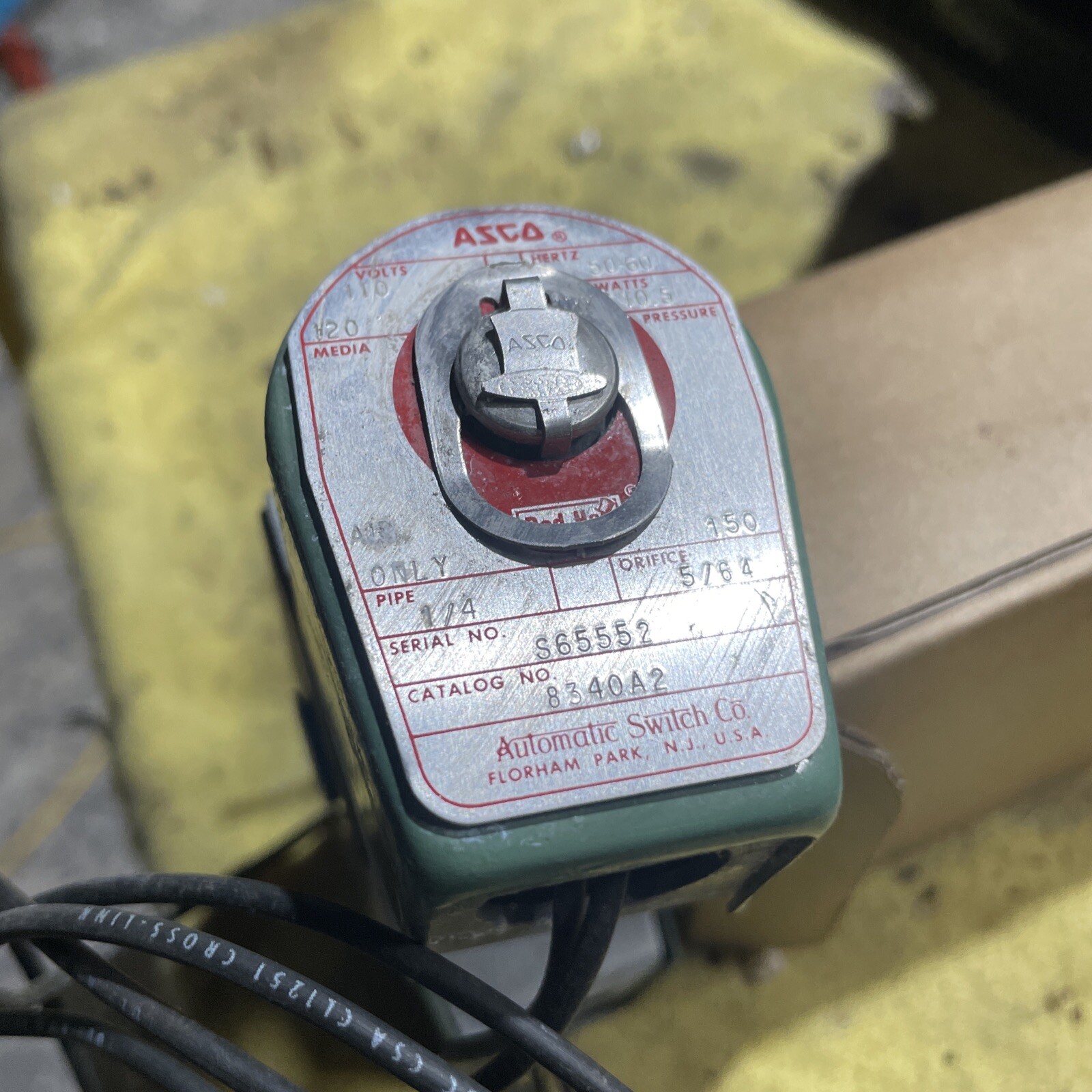 ASCO 8340A2 110/120V 150PSI 1/4″ Red Hat