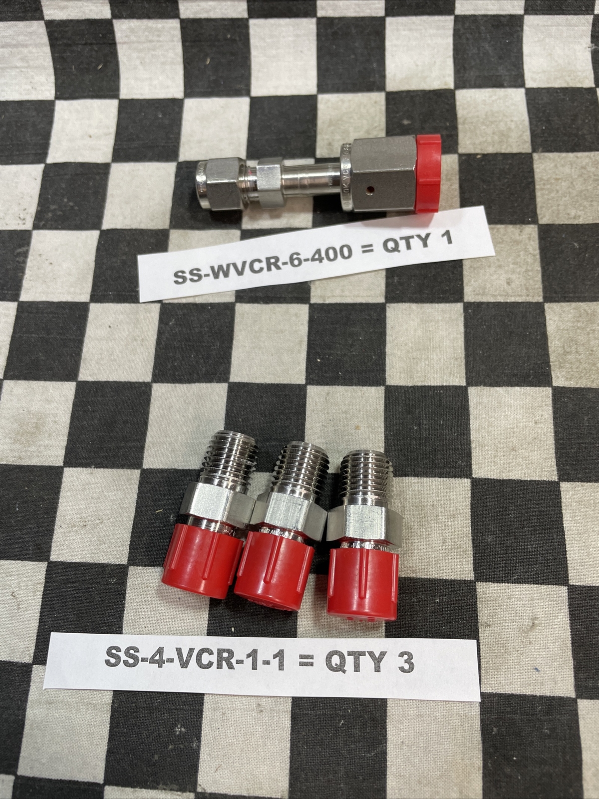 SS-4-VCR-1-00032, SS-WVCR-6-400 SS-4-VCR-A1-400 SS-4-VCR-1-1 SS-4-VCR-7-4 #120R3