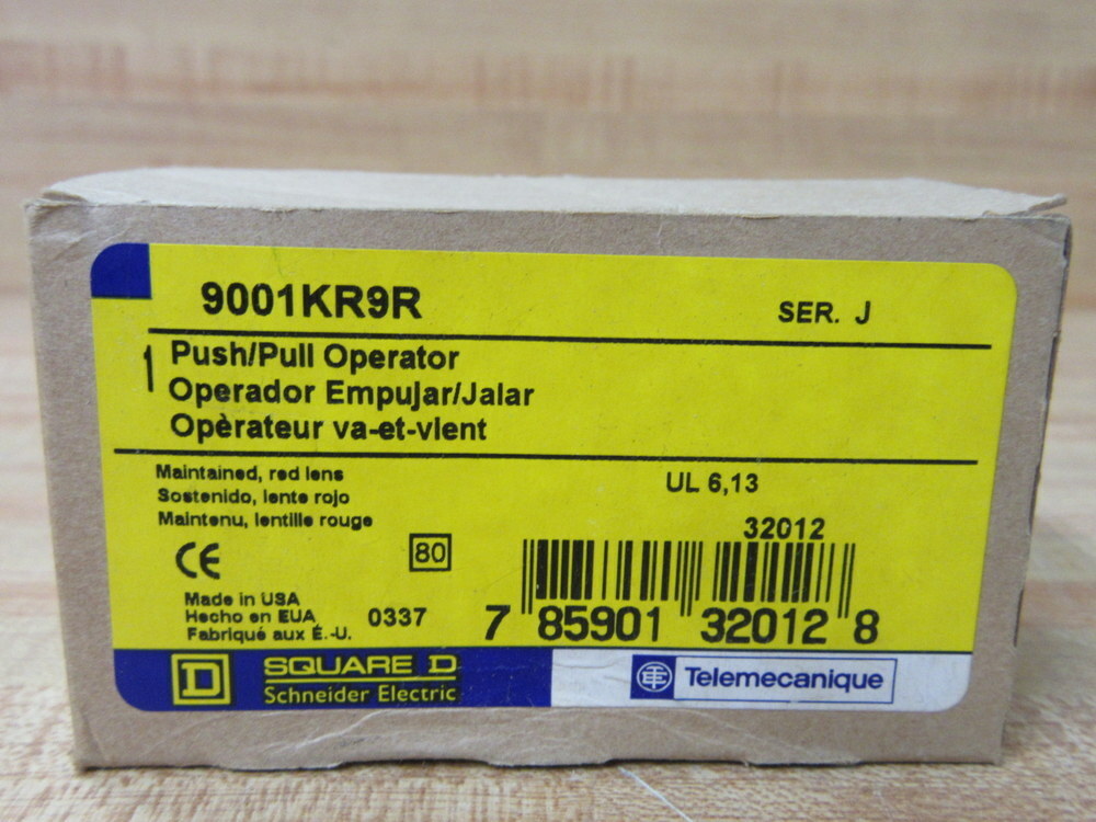 Square D 9001-KR9R Push/Pull Operator 32012 Series J