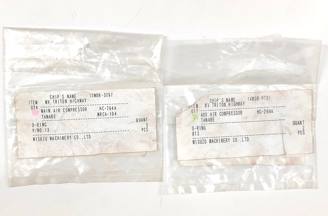 O-Ring P/N 13 For Tanabe HC-264A / MRCA-104 Compressor Parts (PACK OF 6)