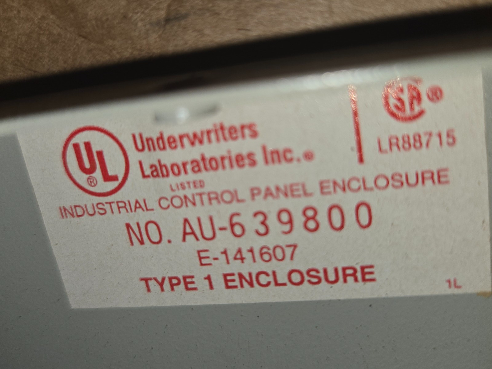 Allen Bradley 198E-BA966 Motor Controller Enclosure 109-A12AB3-A1E-1 AU-639800