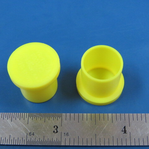 CAP PLUGS 85049/138-18A Qty of 100 per Lot Yellow Electrical Connector Dust Cap