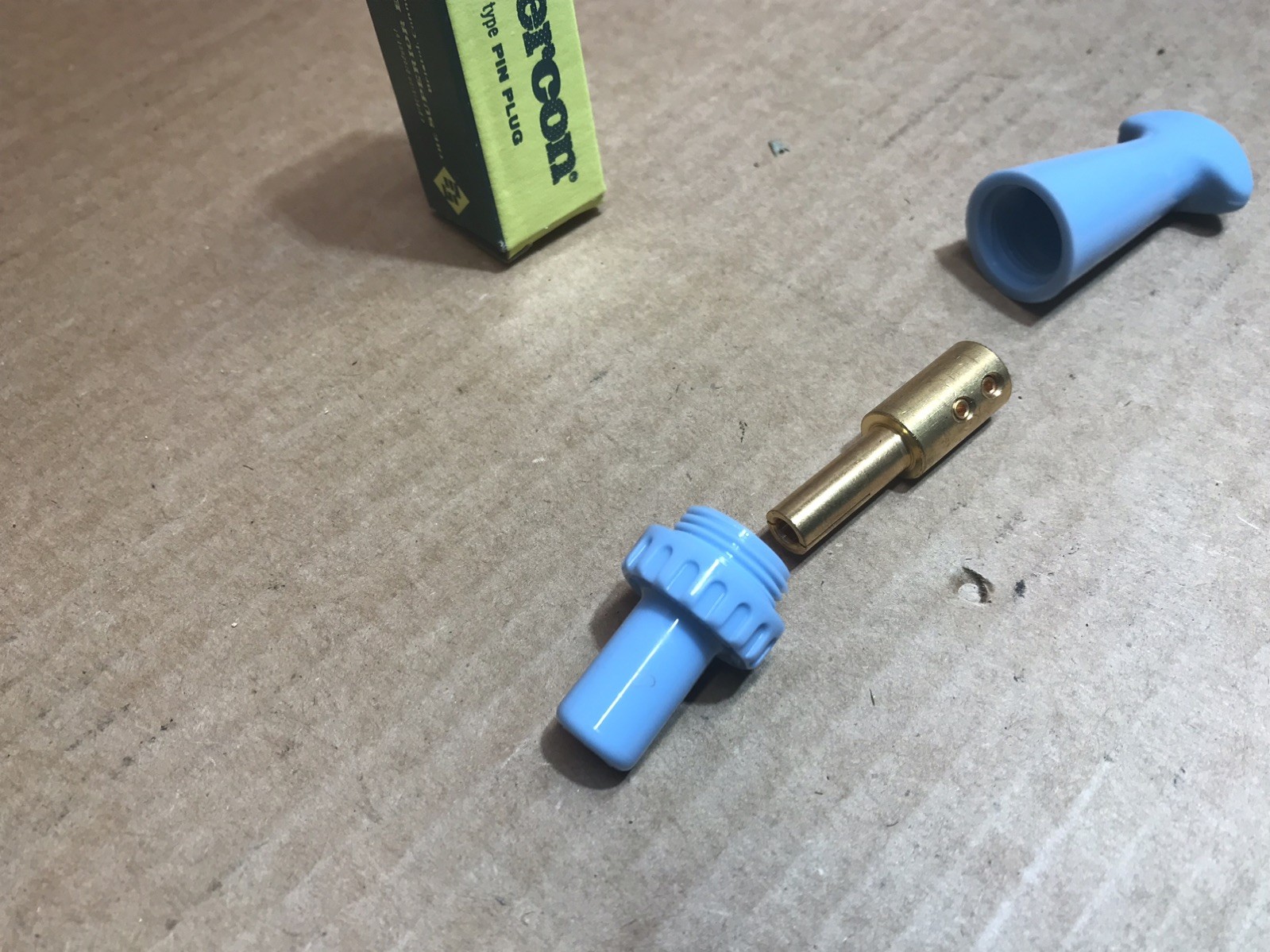 SUPERCON PS25GBL TEST PLUG SOCKET-PLUG 25 AMP NIB